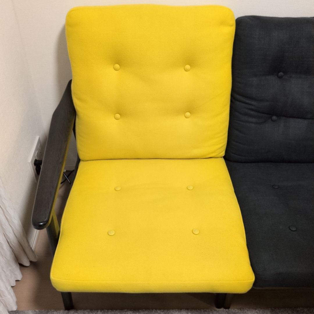 SanGuri：マルニ60フレームチェア・3シータ・クッション有ハイバック