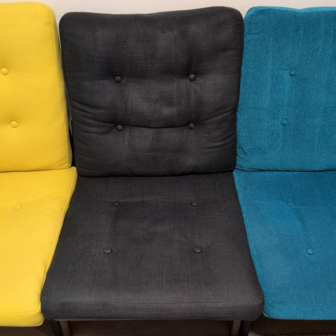 SanGuri：マルニ60フレームチェア・3シータ・クッション有ハイバック