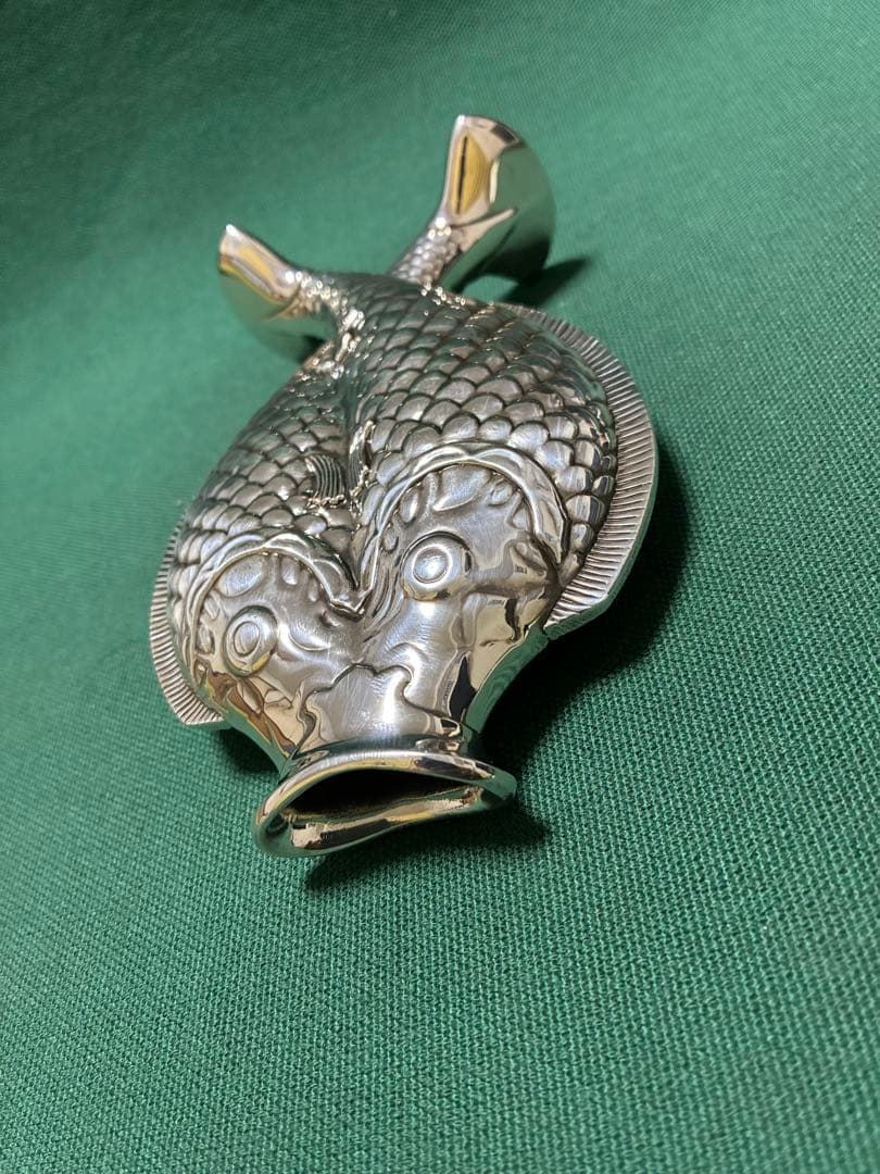 クリストフル　花瓶　two fish vase　魚　銀製品