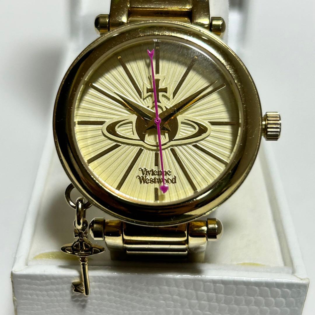 稼働 vivienne ヴィヴィアン オーブ キーチャーム 腕時計 クォーツ