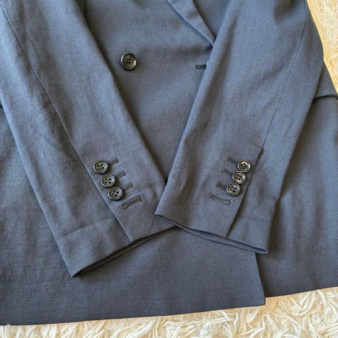 Theory ラルフローレン　まとめ　ジャケット ダブル リネン混 ブラック 0