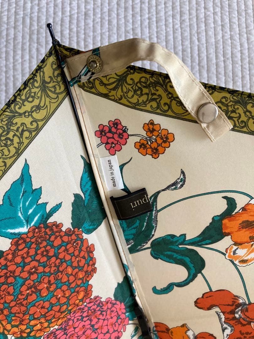 manipuri 花柄 2way折りたたみ傘 晴雨兼用