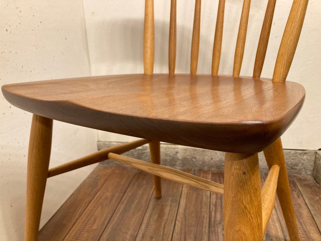 柏木工 SC4K ウォールナット×オーク オイル仕上げ ウィンザーチェア B