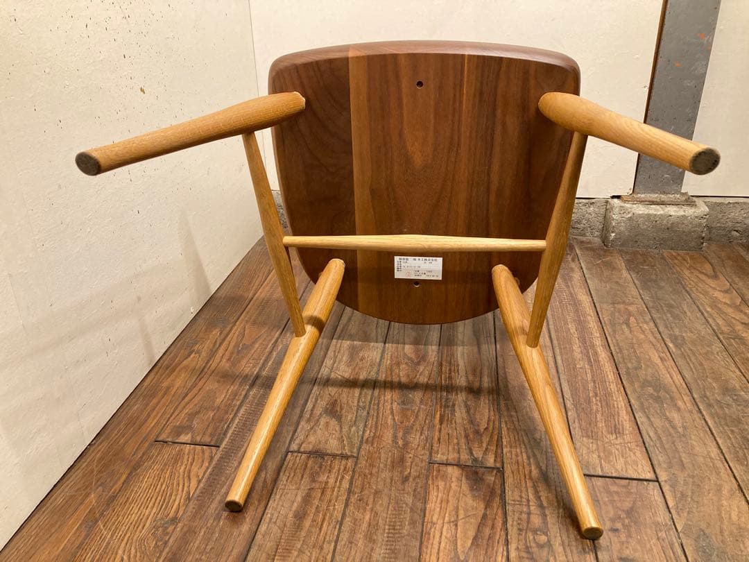 柏木工 SC4K ウォールナット×オーク オイル仕上げ ウィンザーチェア B
