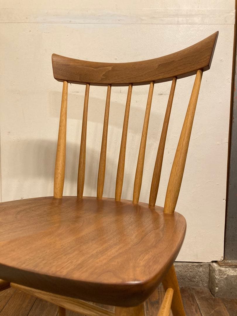 柏木工 SC4K ウォールナット×オーク オイル仕上げ ウィンザーチェア B