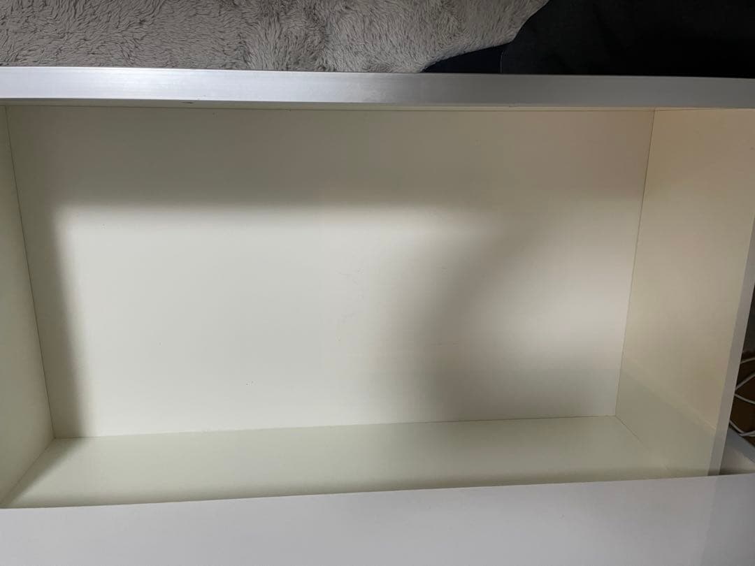 【直接受渡希望】ニトリ　ホワイト 食器棚 引き出し式 ガラス扉付き