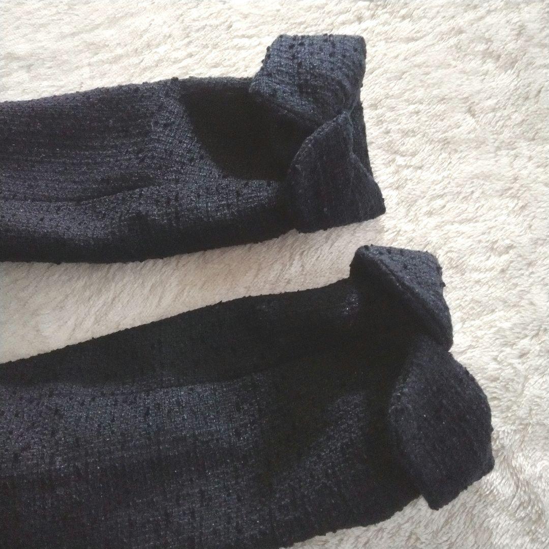 【エニィスィス】未使用 サイズ3 ツイード ノーカラー ミドル ジャケット 金釦