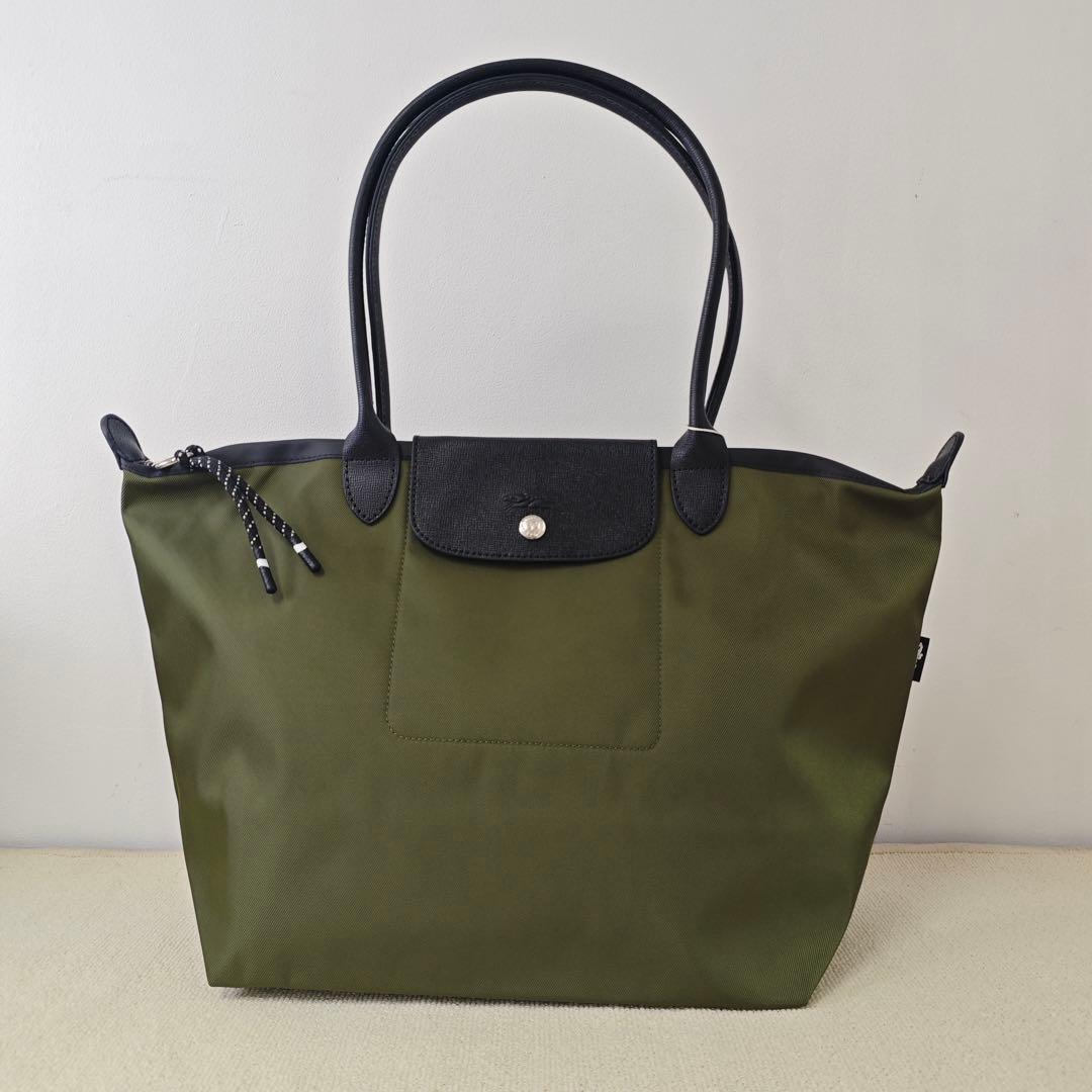 新品LONGCHAMPロンシャン プリアージュトートバッグ 人気 Mりょくしょく