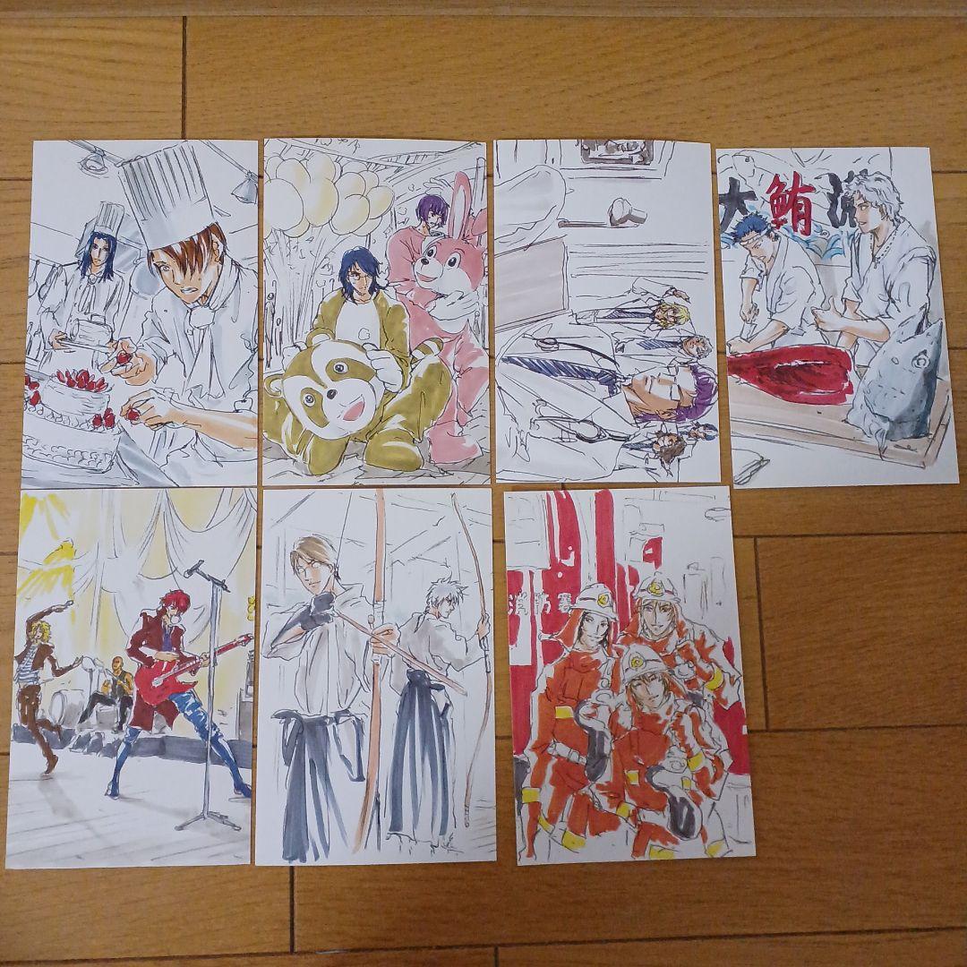 テニスの王子様文庫版全巻セット特典のファンタスティックポストカード19枚付き