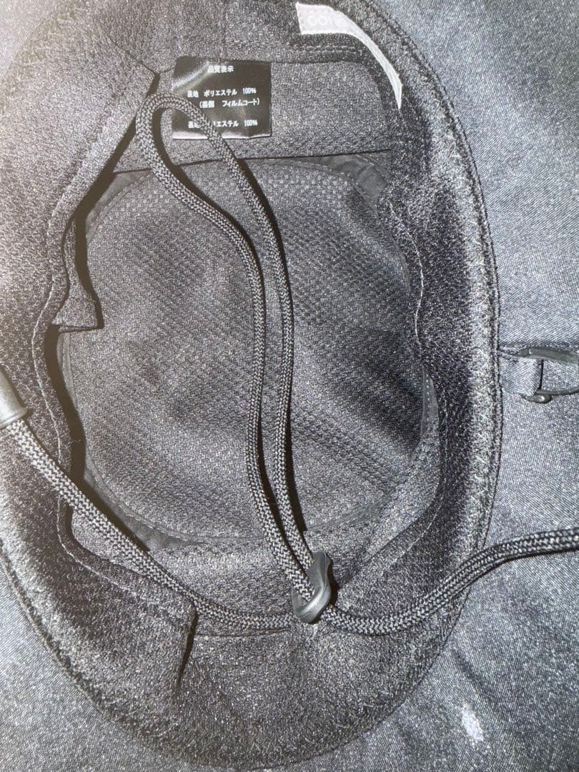 used 訳あり　サンバリア100 ウィンドハット ブラック L 黒　遮光　帽子