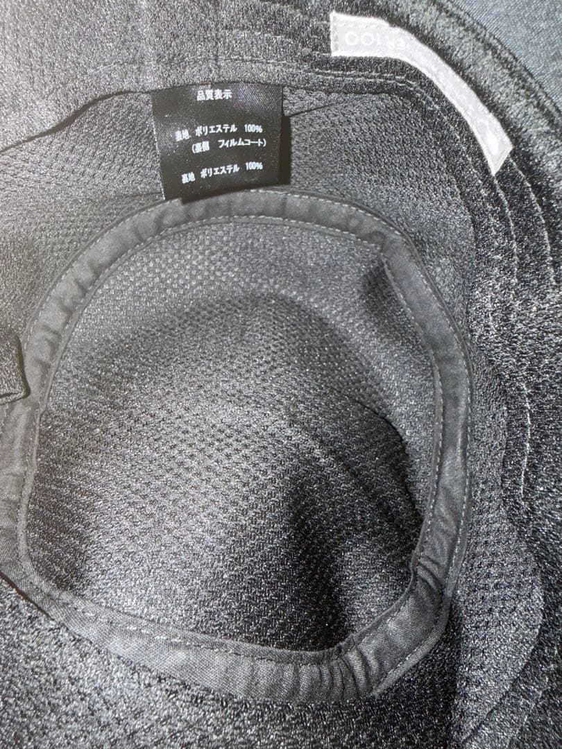 used 訳あり　サンバリア100 ウィンドハット ブラック L 黒　遮光　帽子