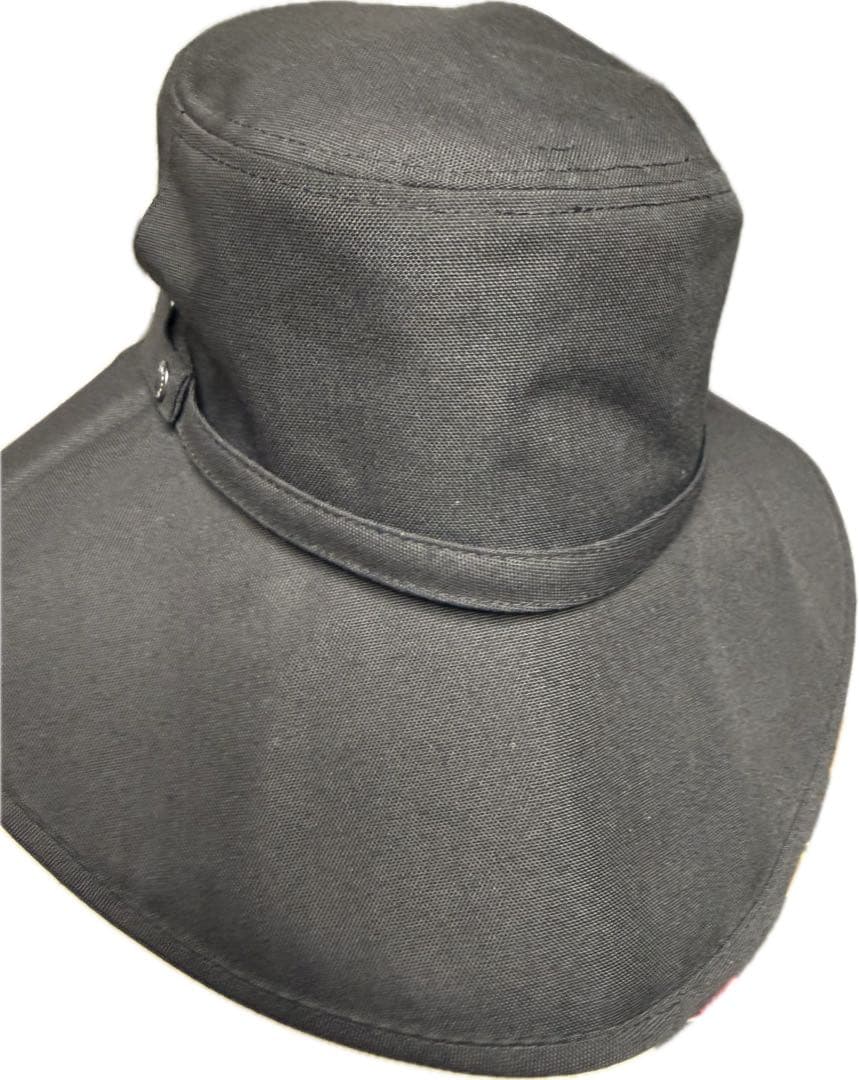 used 訳あり　サンバリア100 ウィンドハット ブラック L 黒　遮光　帽子