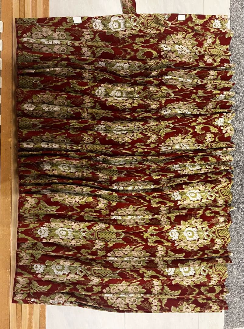 金華山 仮眠カーテン 花かご アコーディオンタイプ ワイン