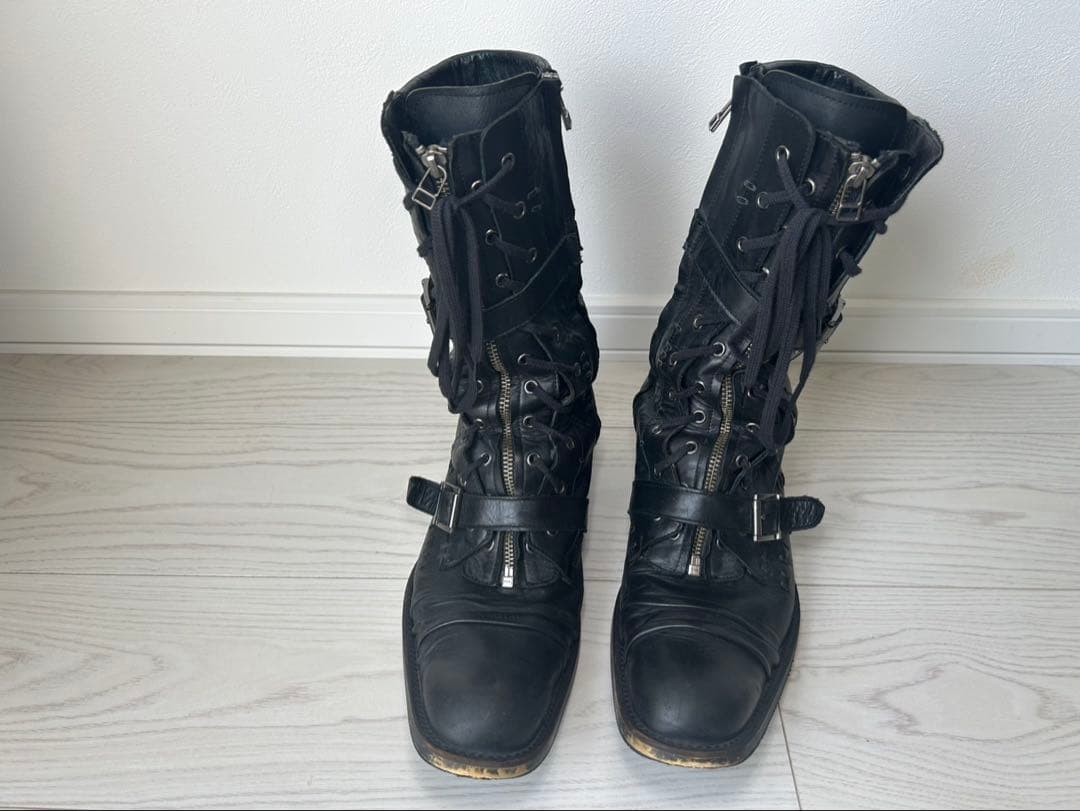 ギフチャークランプ　定番ベルトジップブーツ42