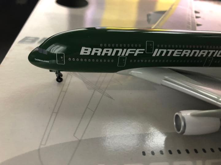 Jet-X 1/400 JX054 A380QC BRANIFF グリーン