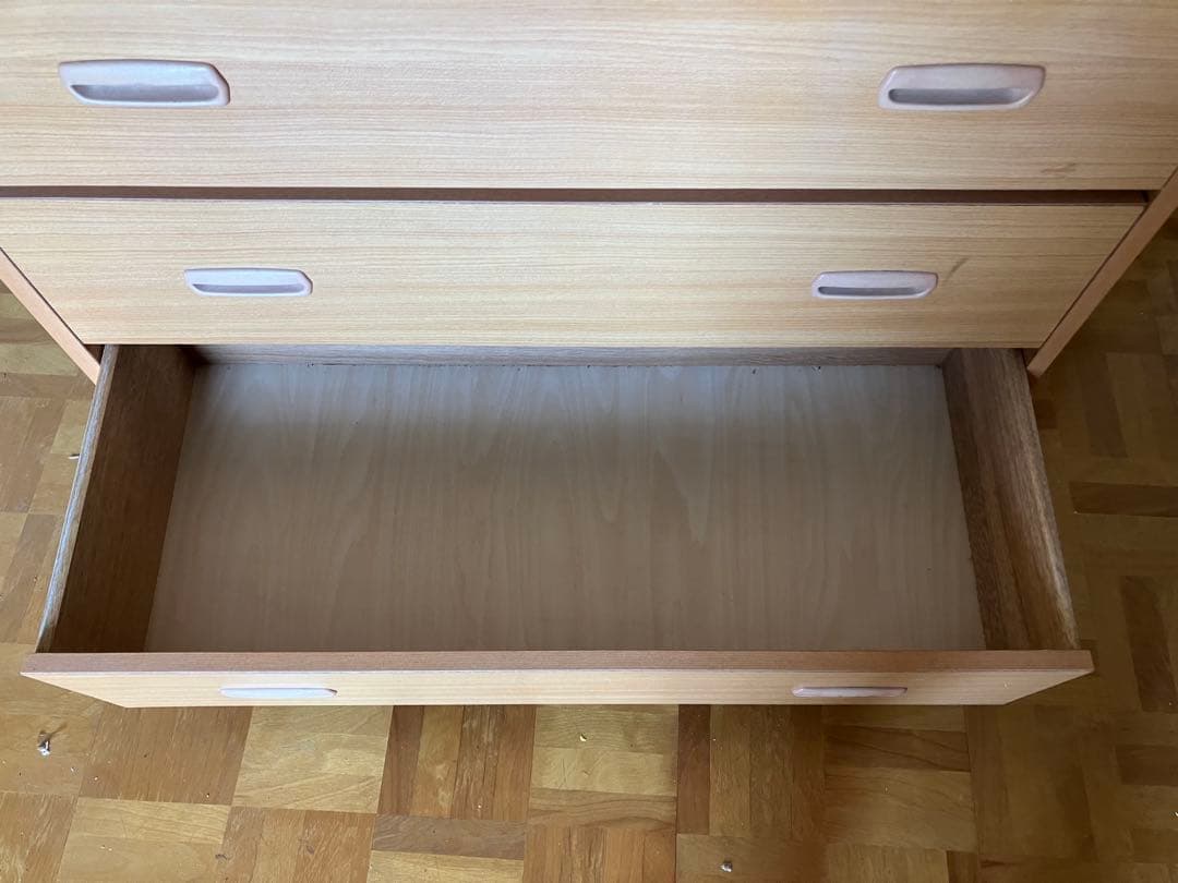 6段タンス　ナチュラルウッド