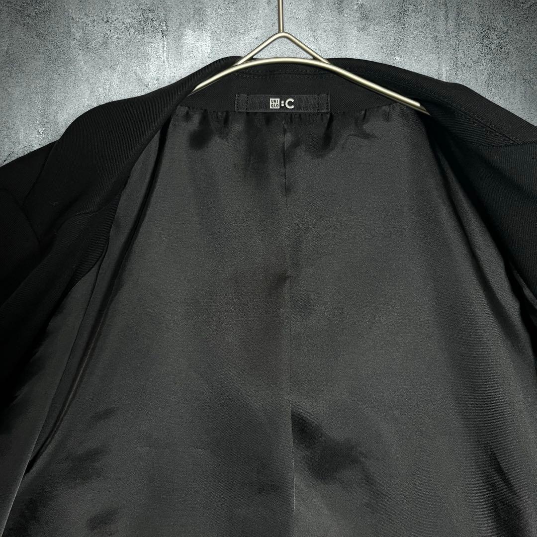UNIQLO C ダブルテーラードジャケット ブラック XL