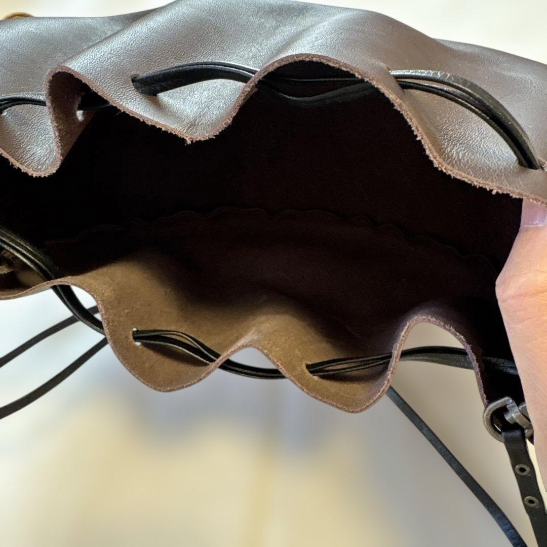 msnomムスノム　ブラウンラタンバッグ