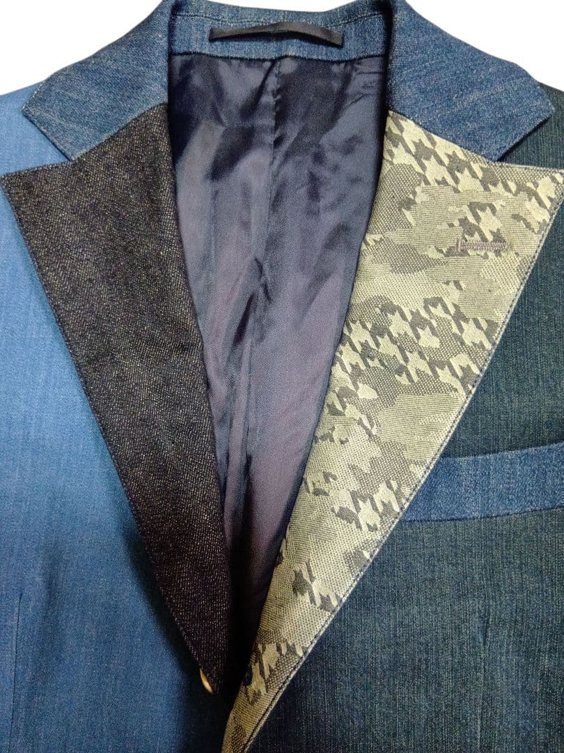 ポ*ン様 【極美品】Denew デニムパッチワーク　高級ジャケット