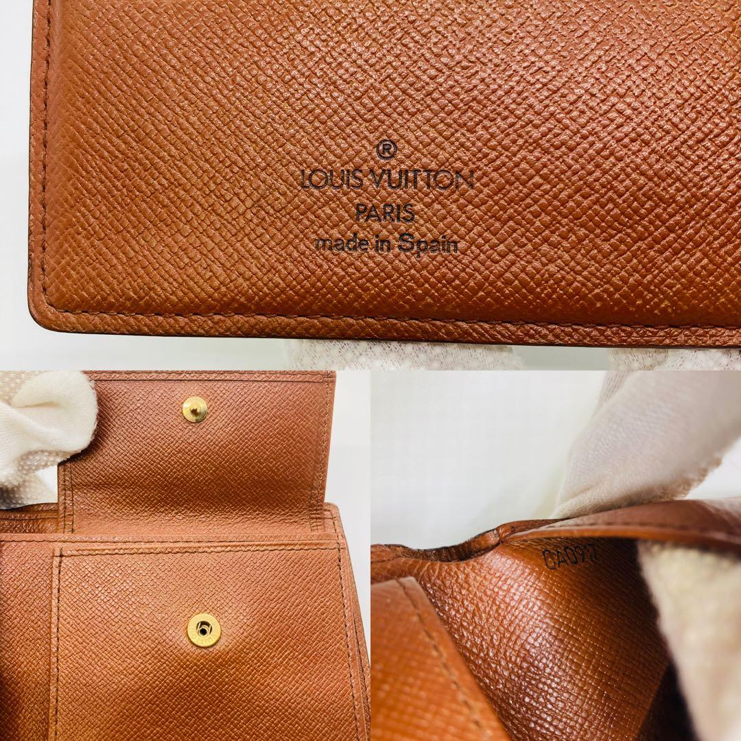 ルイヴィトン モノグラム 財布 二つ折り財布 マルコ A849