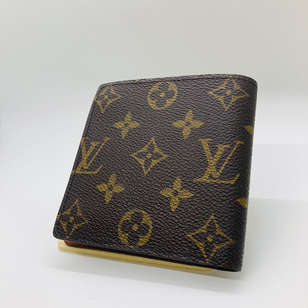 ルイヴィトン モノグラム 財布 二つ折り財布 マルコ A849