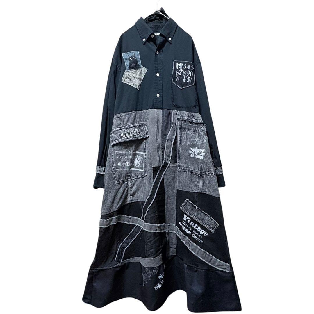 ちょここ　古着リメイクワンピース