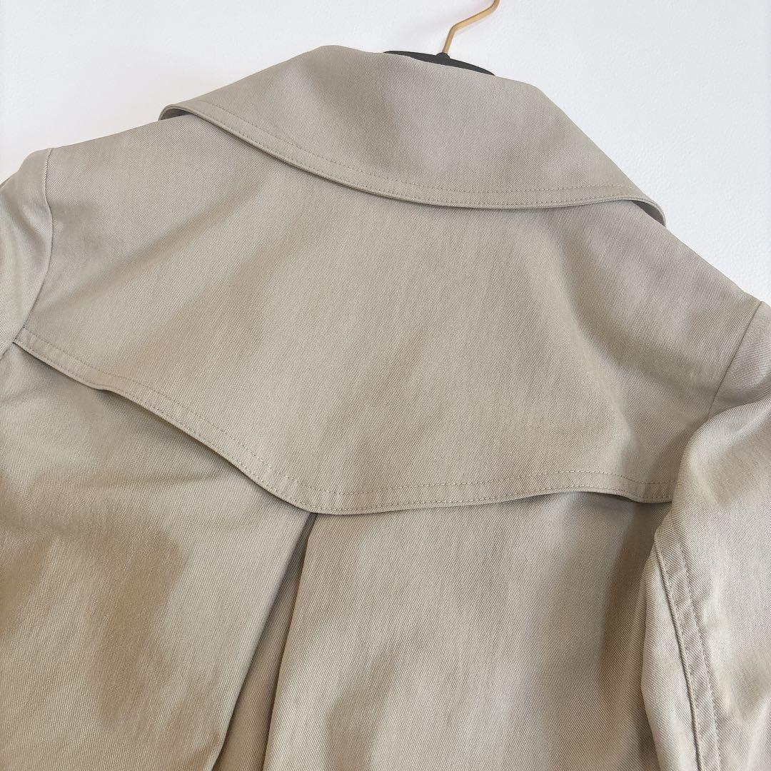 美品☆タトラス ダブルトレンチコート ベージュ ショート丈 ベルト付き sサイズ