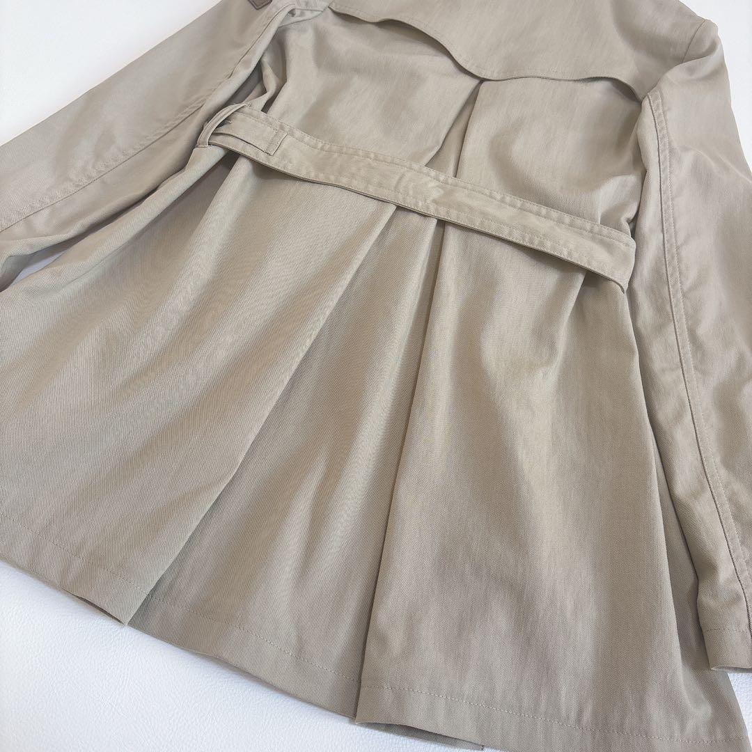 美品☆タトラス ダブルトレンチコート ベージュ ショート丈 ベルト付き sサイズ