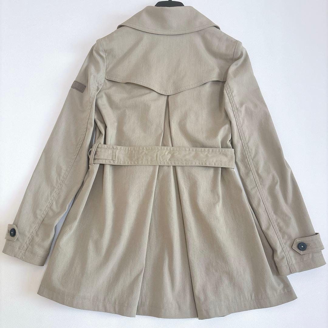 美品☆タトラス ダブルトレンチコート ベージュ ショート丈 ベルト付き sサイズ