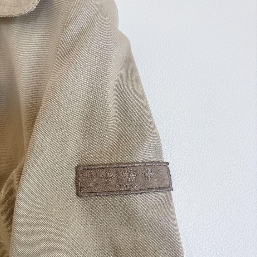 美品☆タトラス ダブルトレンチコート ベージュ ショート丈 ベルト付き sサイズ