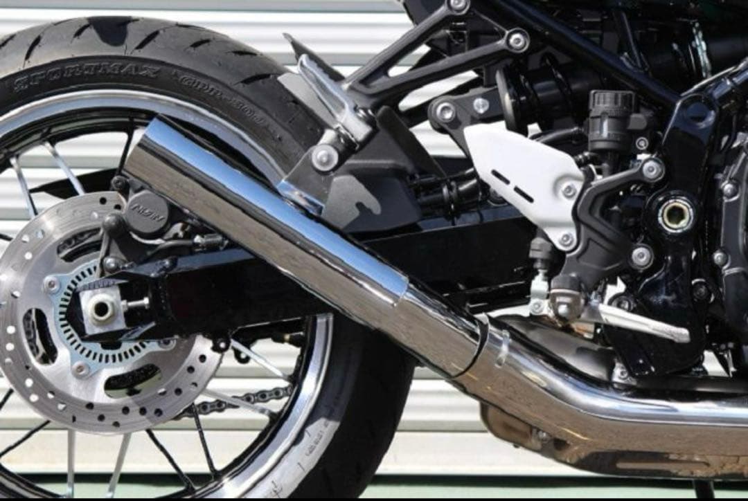 [poco]スリップオンマフラー　クロムメッキ