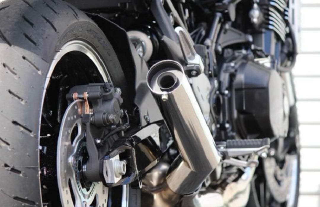 [poco]スリップオンマフラー　クロムメッキ