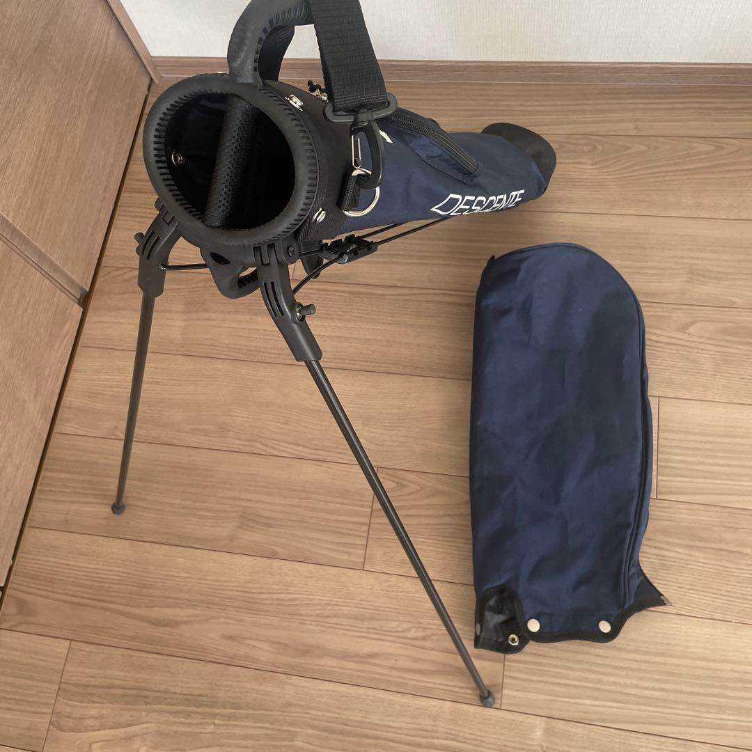 【新品】DESCENTE ゴルフサイドバッグ 【ネイビー】
