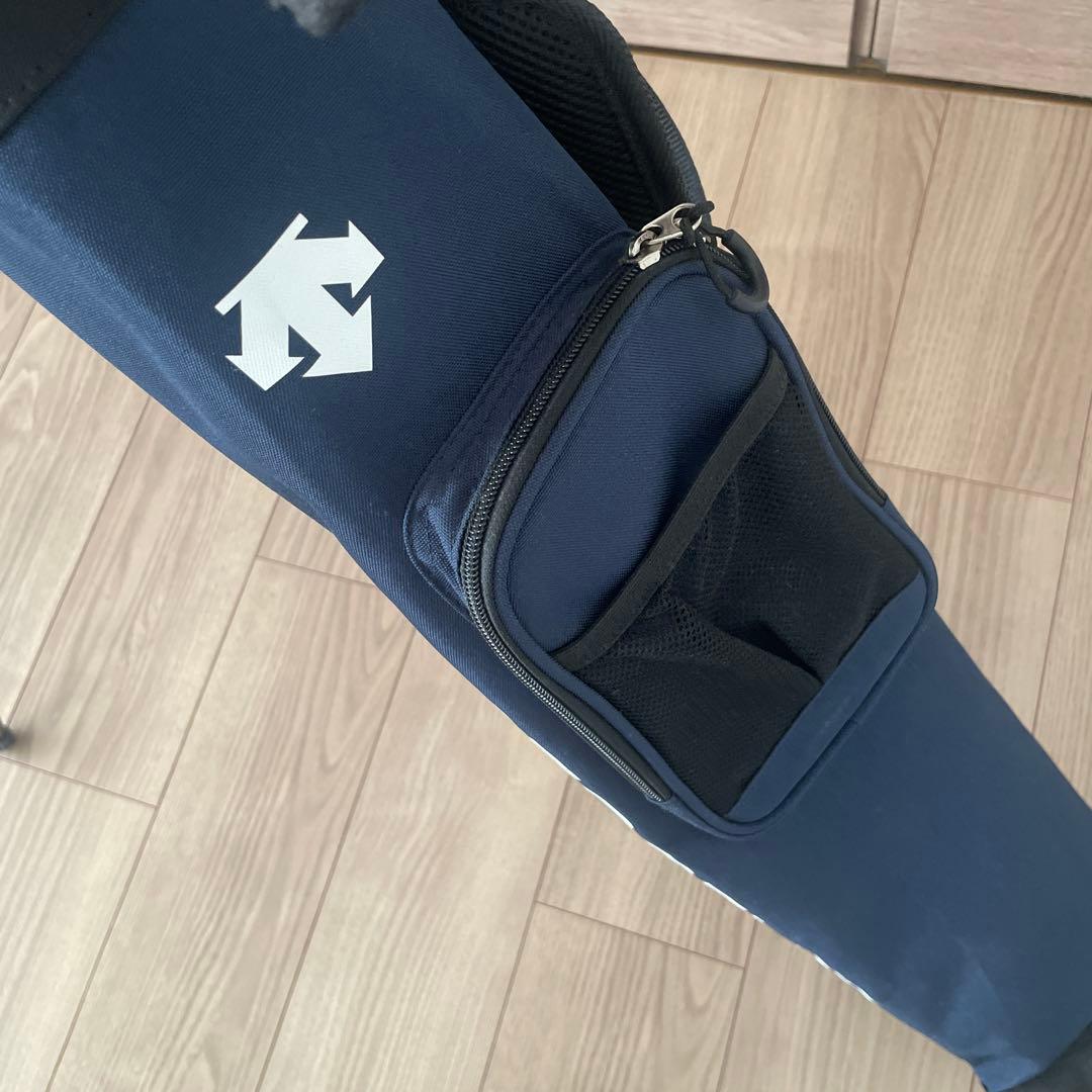 【新品】DESCENTE ゴルフサイドバッグ 【ネイビー】
