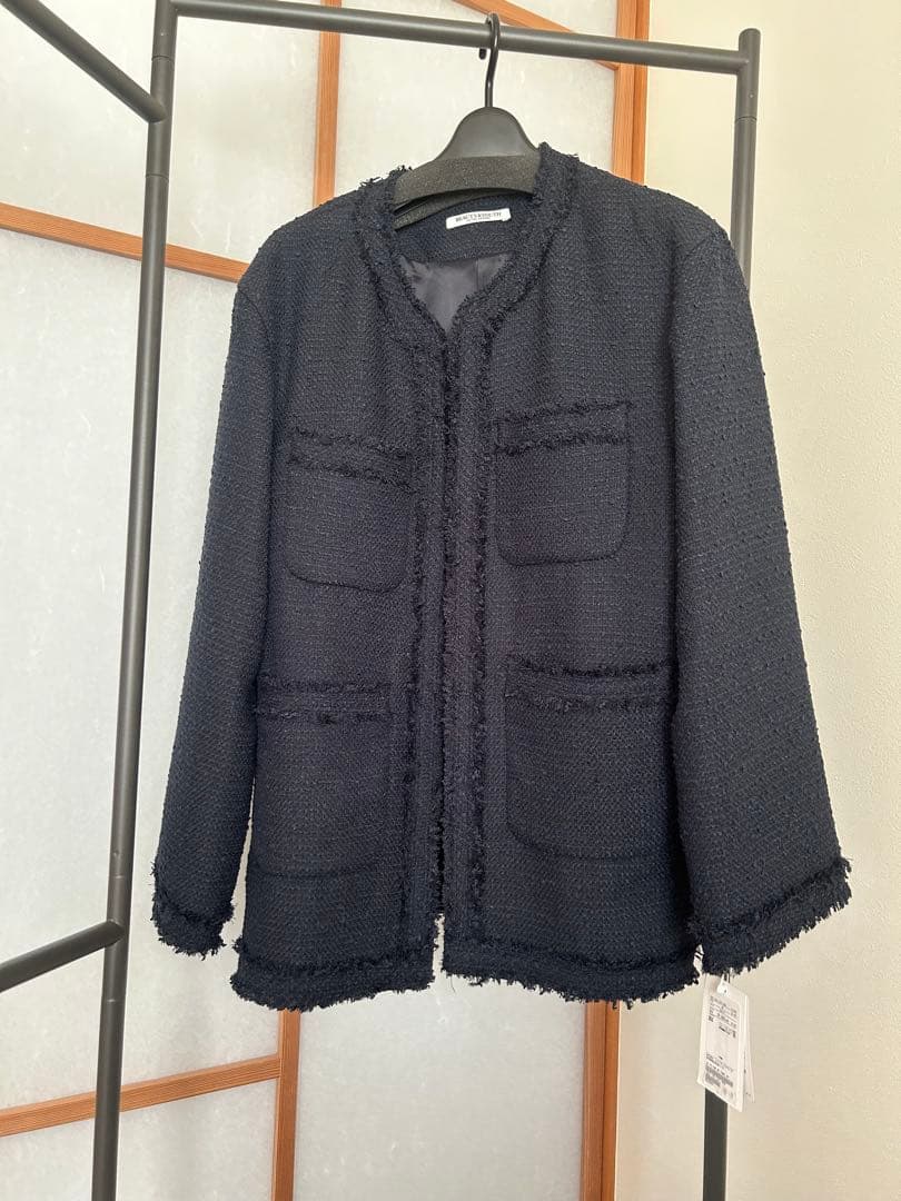 ポリエステルツイード フリンジ ジャケット　ユナイテッドアローズ