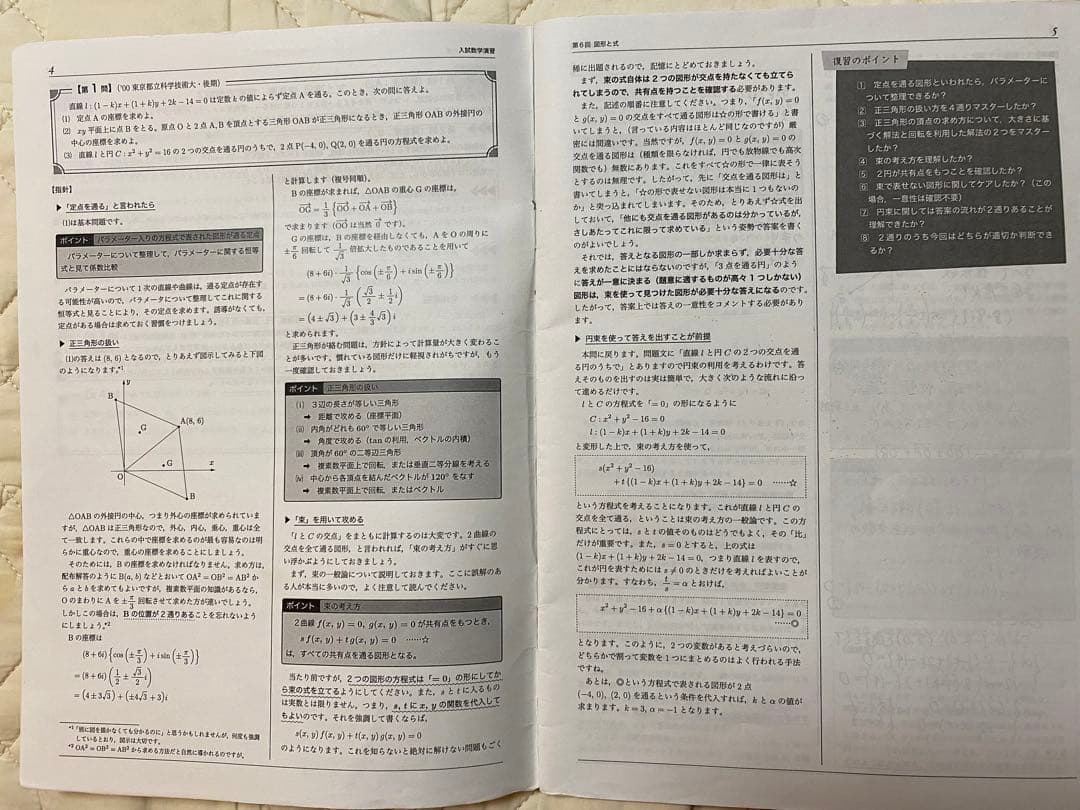 鉄緑会 高３ 数学(入試数学演習、夏期講習) 図所テキスト 2019年度版