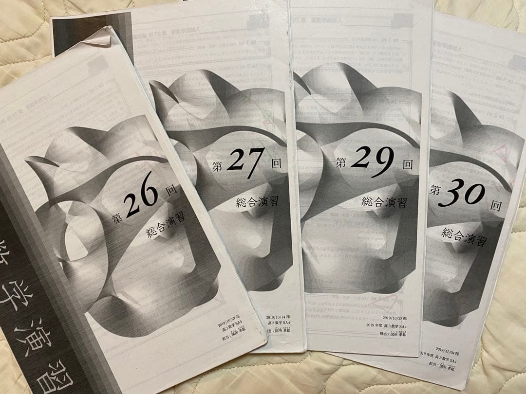 鉄緑会 高３ 数学(入試数学演習、夏期講習) 図所テキスト 2019年度版