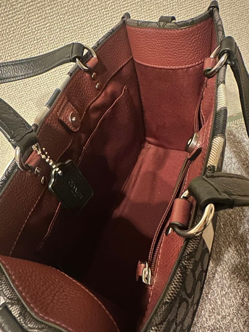 コーチ COACH デンプシー キャリーオール シグネチャー 2WAYバッグ