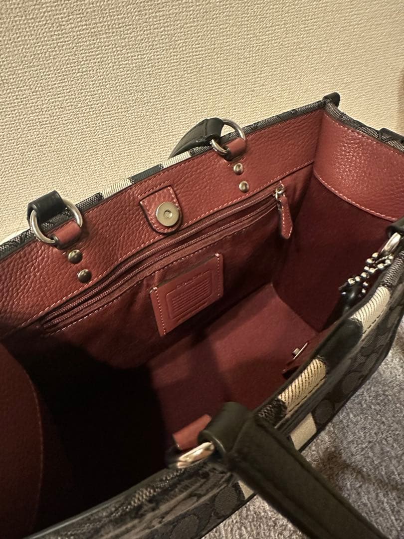 コーチ COACH デンプシー キャリーオール シグネチャー 2WAYバッグ