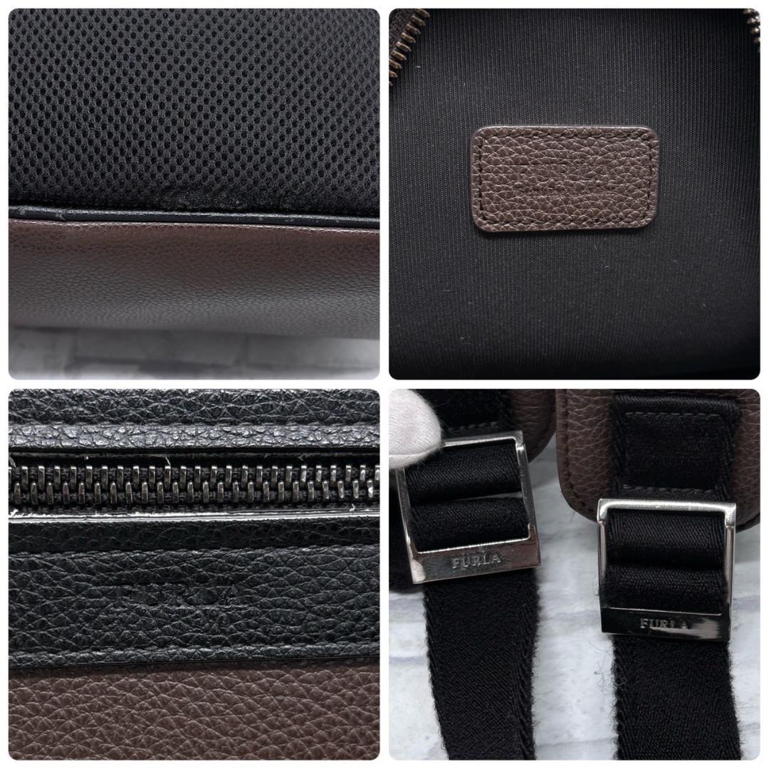 FURLA フルラ ブラウン レザー リュック バックパック A4収納可能