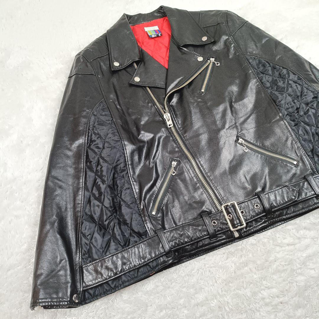 ✨️希少✨️FACETASM レザー 牛革 切替 ポンチョ キルティング L