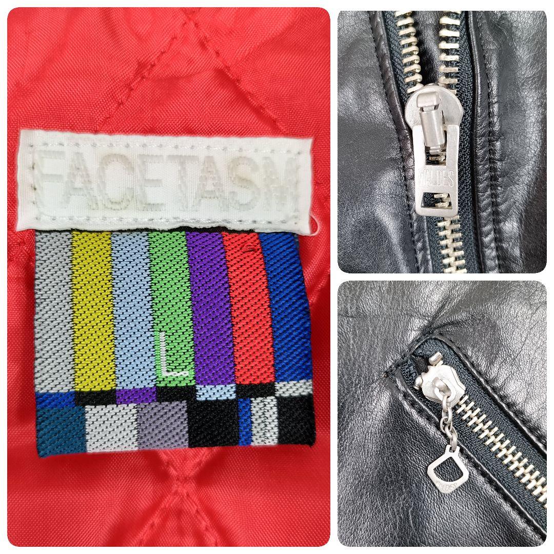 ✨️希少✨️FACETASM レザー 牛革 切替 ポンチョ キルティング L