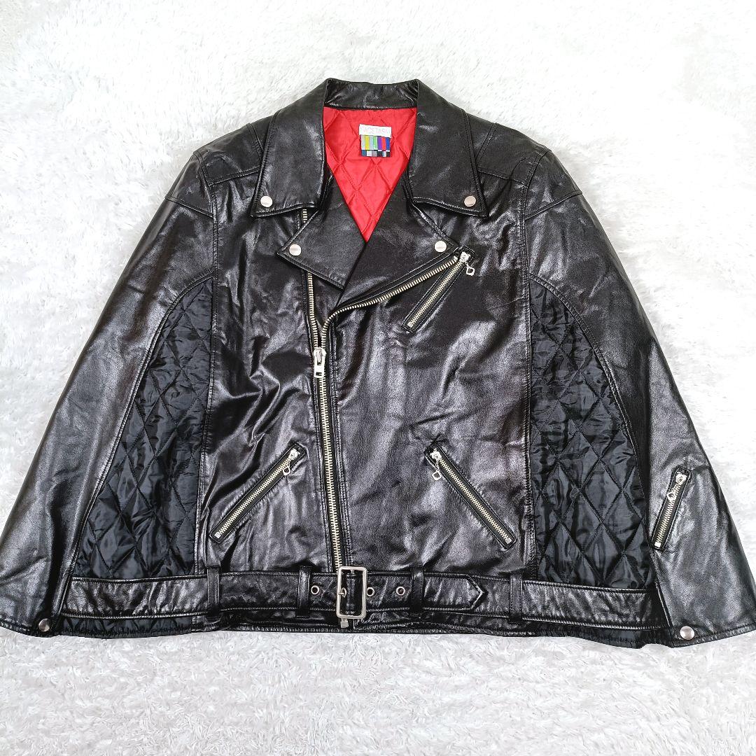 ✨️希少✨️FACETASM レザー 牛革 切替 ポンチョ キルティング L