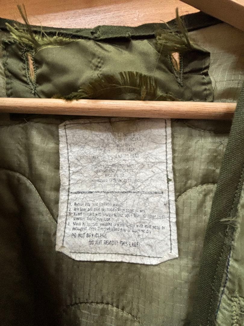 【限定値下げ】 リメイク品　米軍ライナー