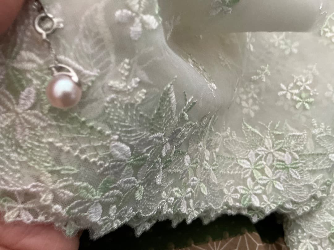 プラチナ850チェーン真珠ネックレス