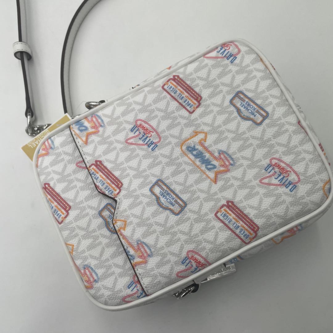 新品タグ付✨マイケルコース ショルダーバッグ ダイナー ネオン サイン 白