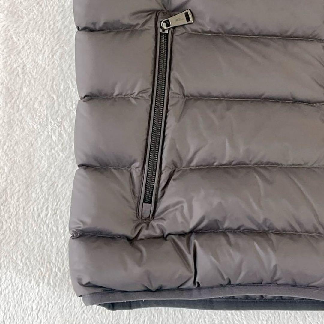 美品 POLO RALPH LAUREN ダウンベスト ロゴ刺繍 グレー S
