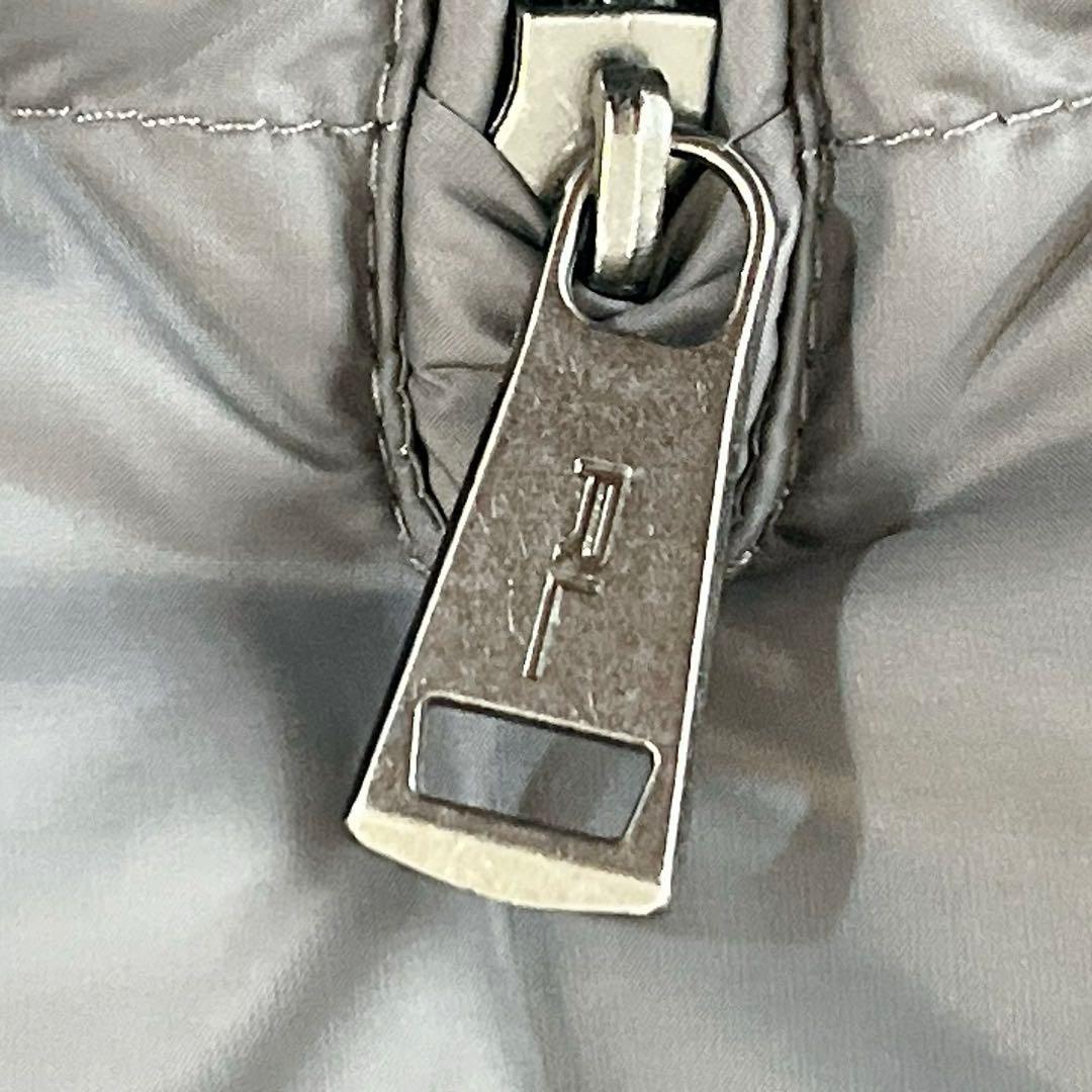 美品 POLO RALPH LAUREN ダウンベスト ロゴ刺繍 グレー S