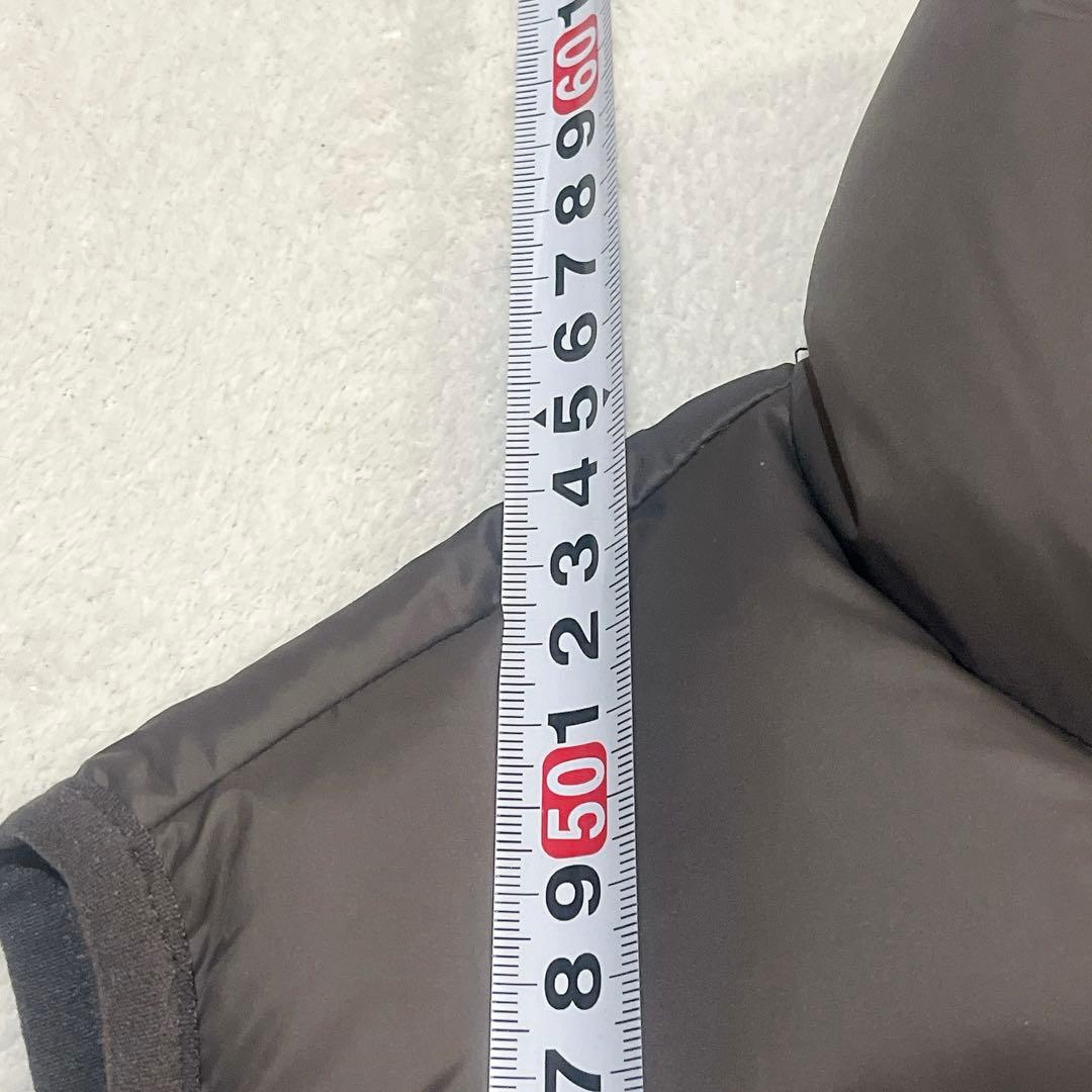 美品 POLO RALPH LAUREN ダウンベスト ロゴ刺繍 グレー S