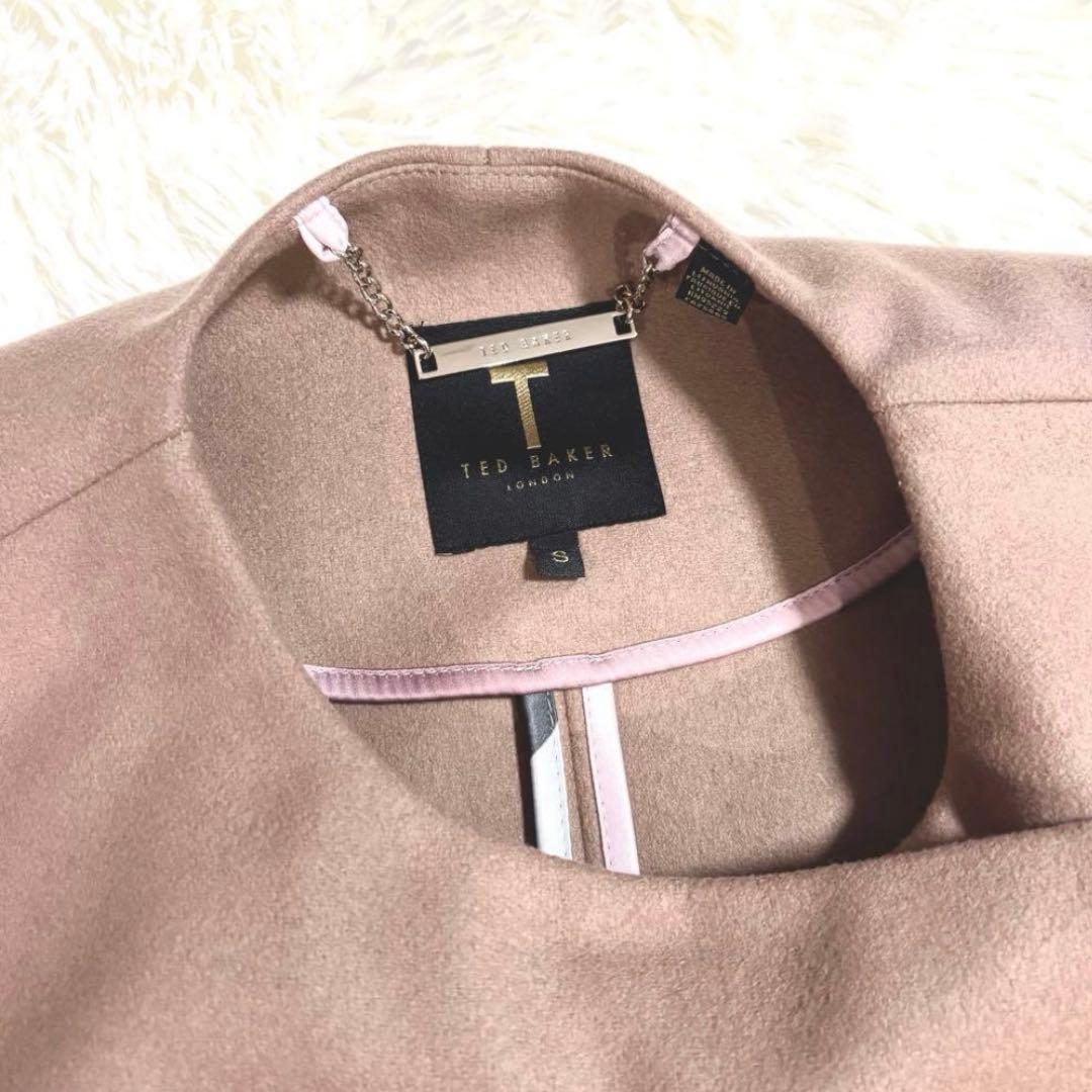 TED BAKER テッドベイカー ケープポンチョ ラップオーバー　ウール　茶色